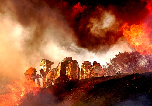 Firefighters in Shelters